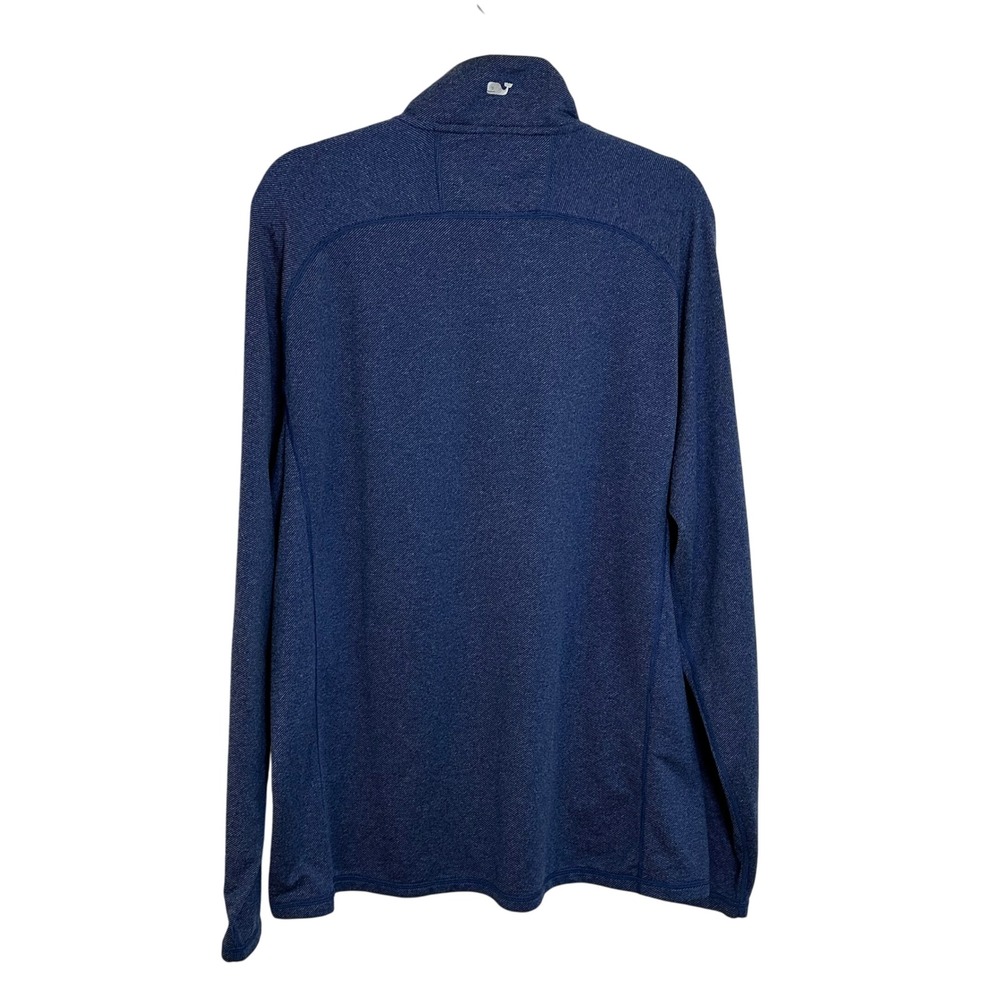 Vineyard Vines Performance 1/2 Zip Pullover Size L Blue Long Sleeve‎ Golf Travel - Picture 2 of 8